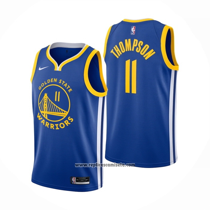 Camiseta Golden State Warriors Klay Thompson 11 Icon 2020 21 Azul